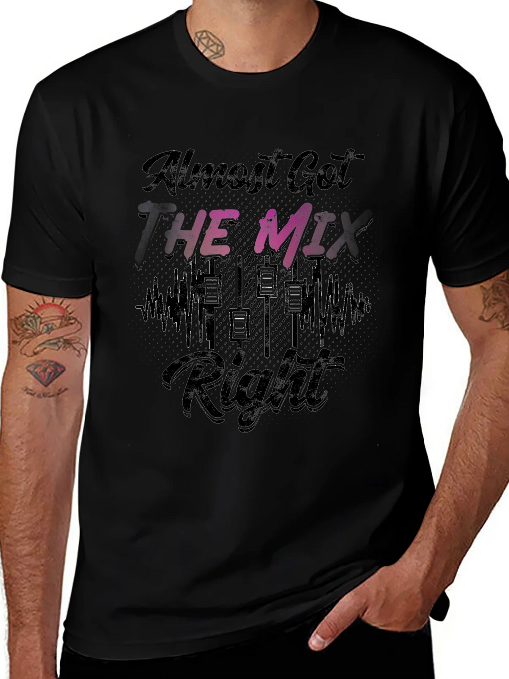 Almost Got the Mix Right T-Shirt - Black product image 1