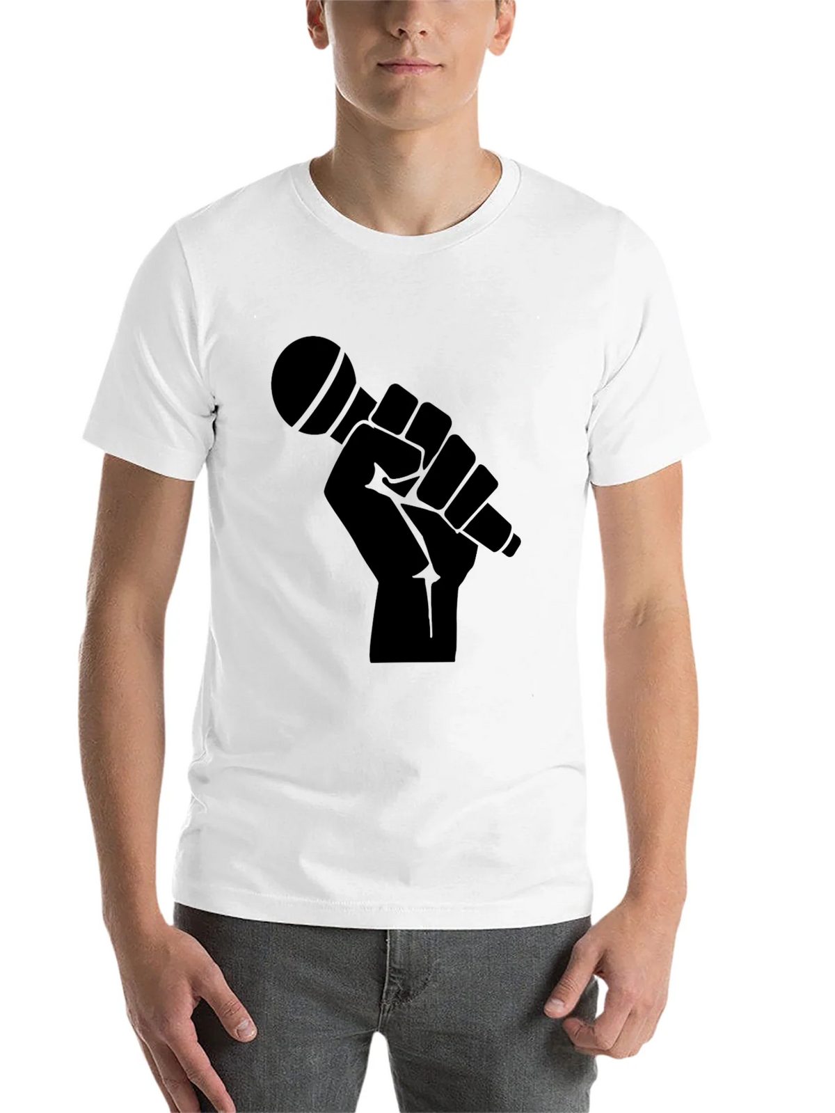 Black Microphone Graphic T-Shirt product image 10