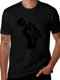 Black Microphone Graphic T-Shirt product image 1