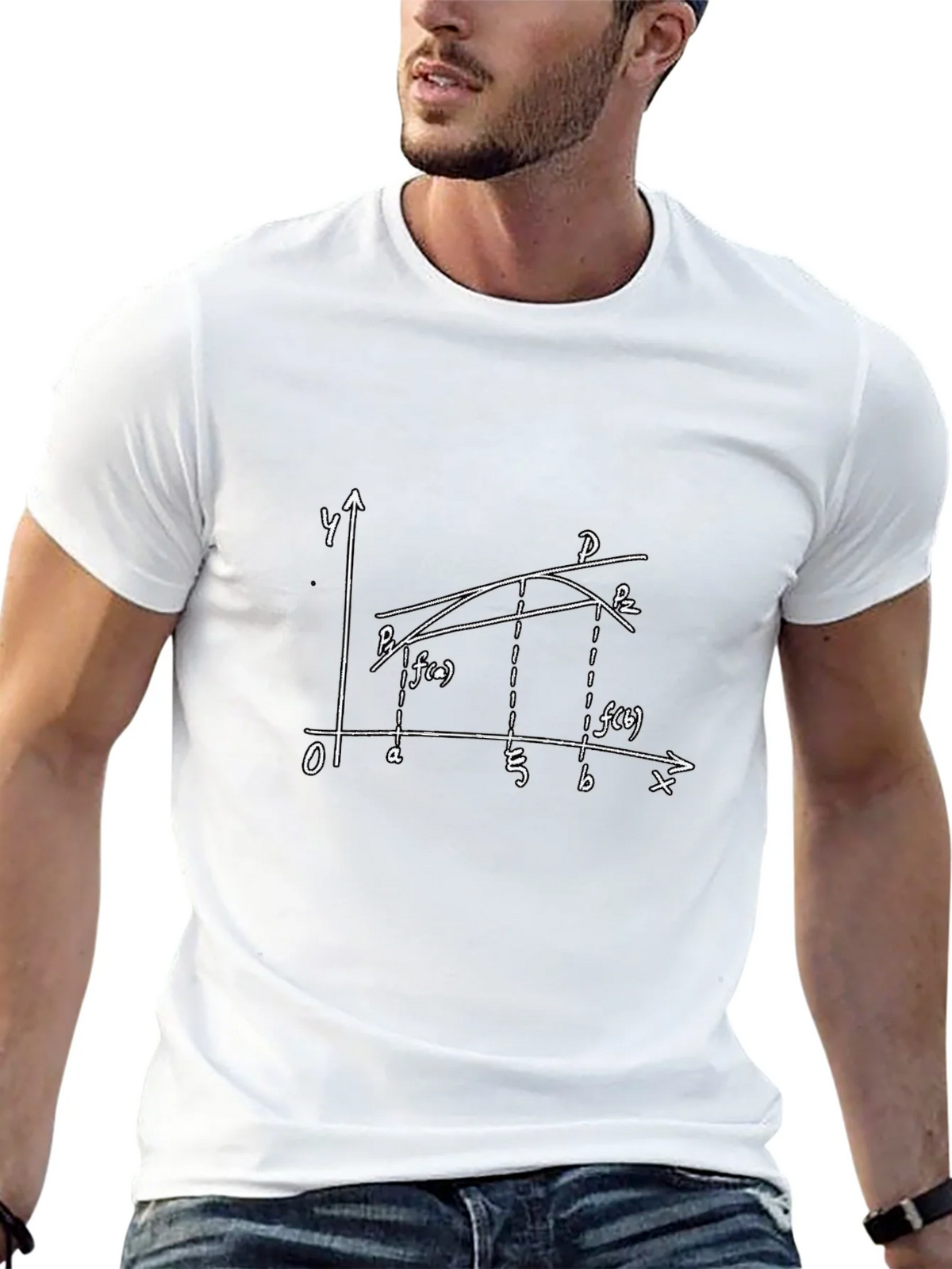 Math Graph Tee - Soft Cotton Calculus Design product image 8