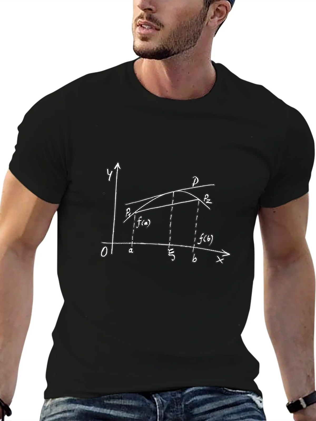 Math Graph Tee - Soft Cotton Calculus Design product image 3