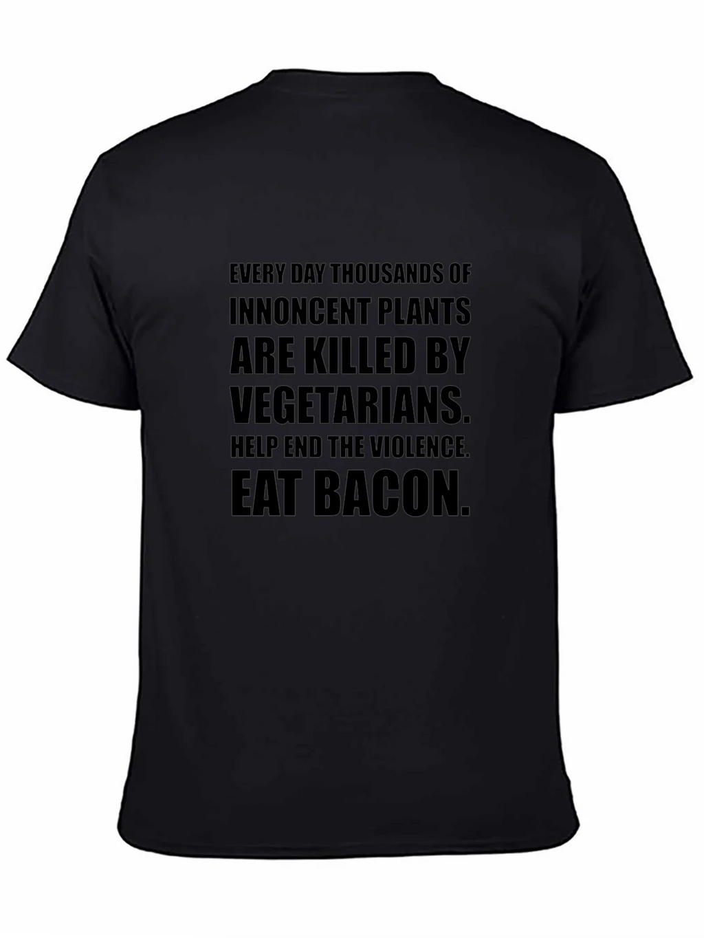Eat Bacon Slogan Tee - End Plant Violence product image 4