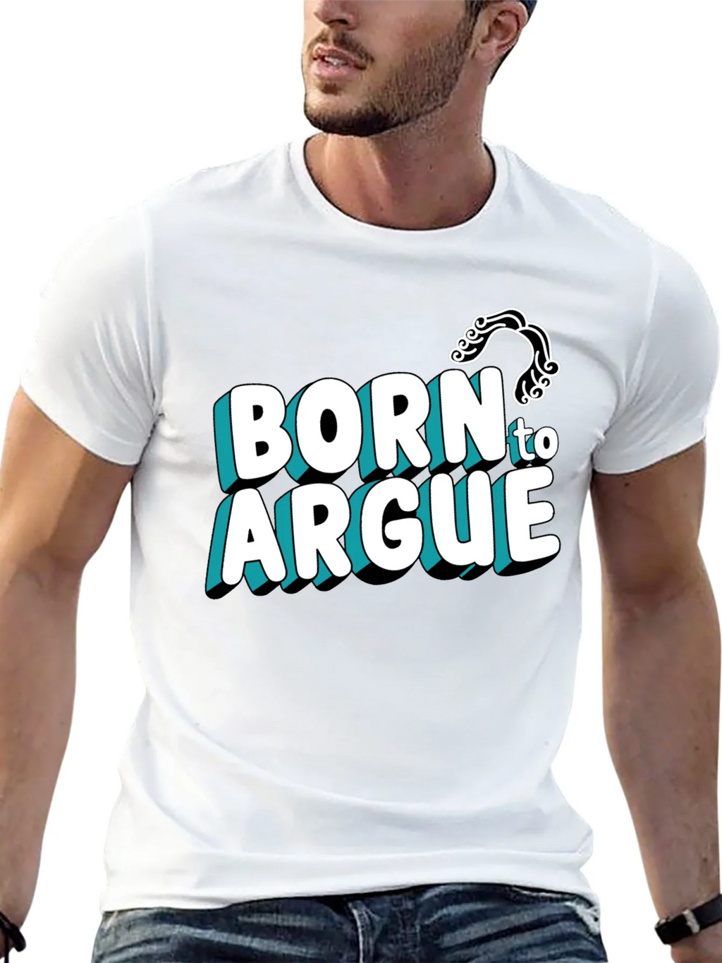 Born to Argue Graphic Tee - Black product image 10
