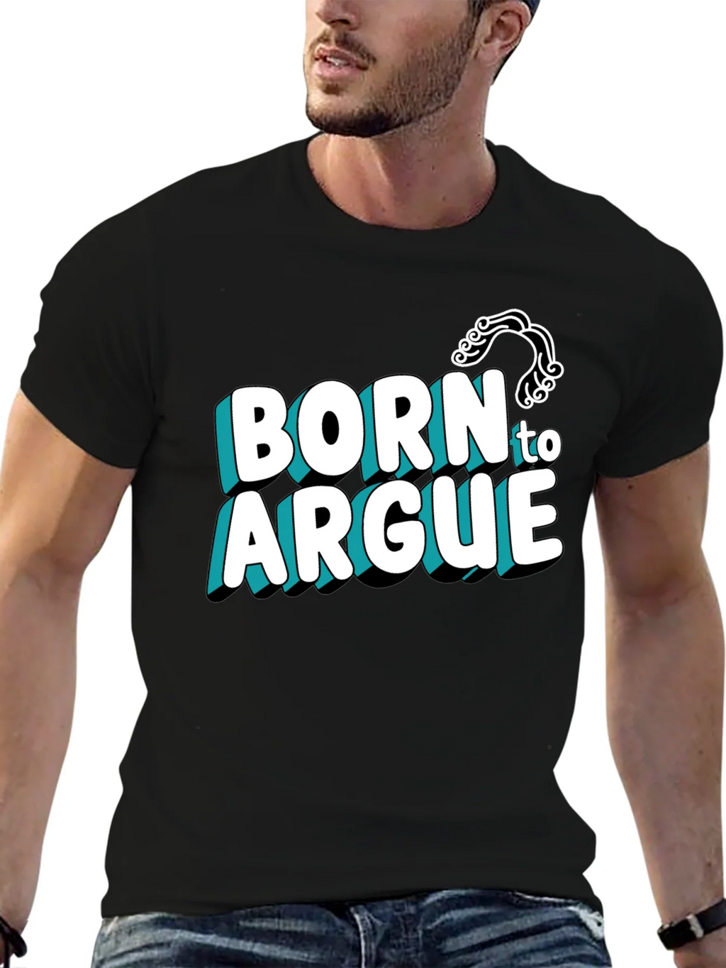 Born to Argue Graphic Tee - Black product image 5