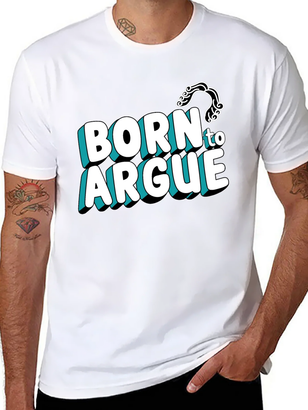 Born to Argue Graphic Tee - Black product image 6