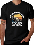 K-Pop Anime & Sleeping Panda T-Shirt product image 1