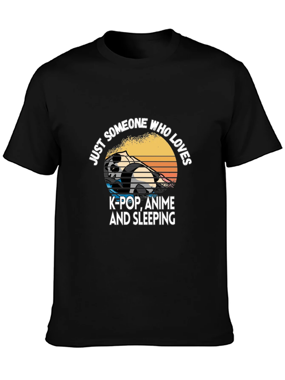 K-Pop Anime & Sleeping Panda T-Shirt product image 3