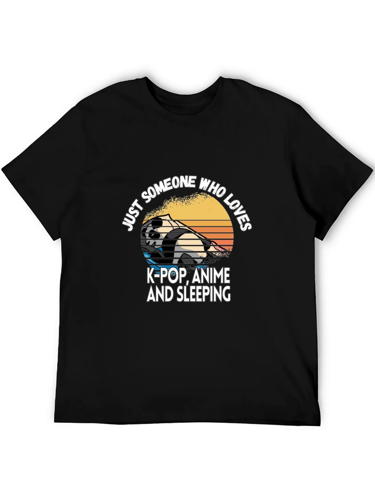 K-Pop Anime & Sleeping Panda T-Shirt product image 5