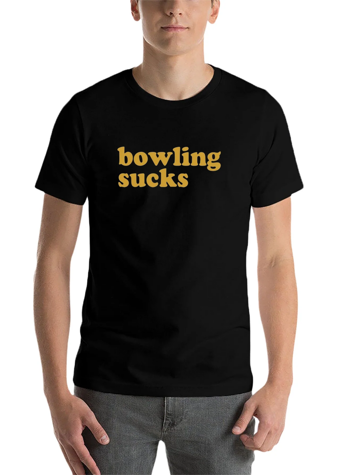 Bowling Sucks Graphic Tee - Casual Cotton T-Shirt product image 4