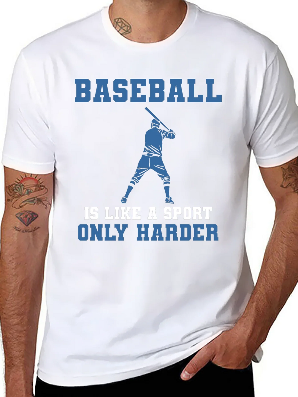 Baseball Is Like A Sport Only Harder T-Shirt product image 7