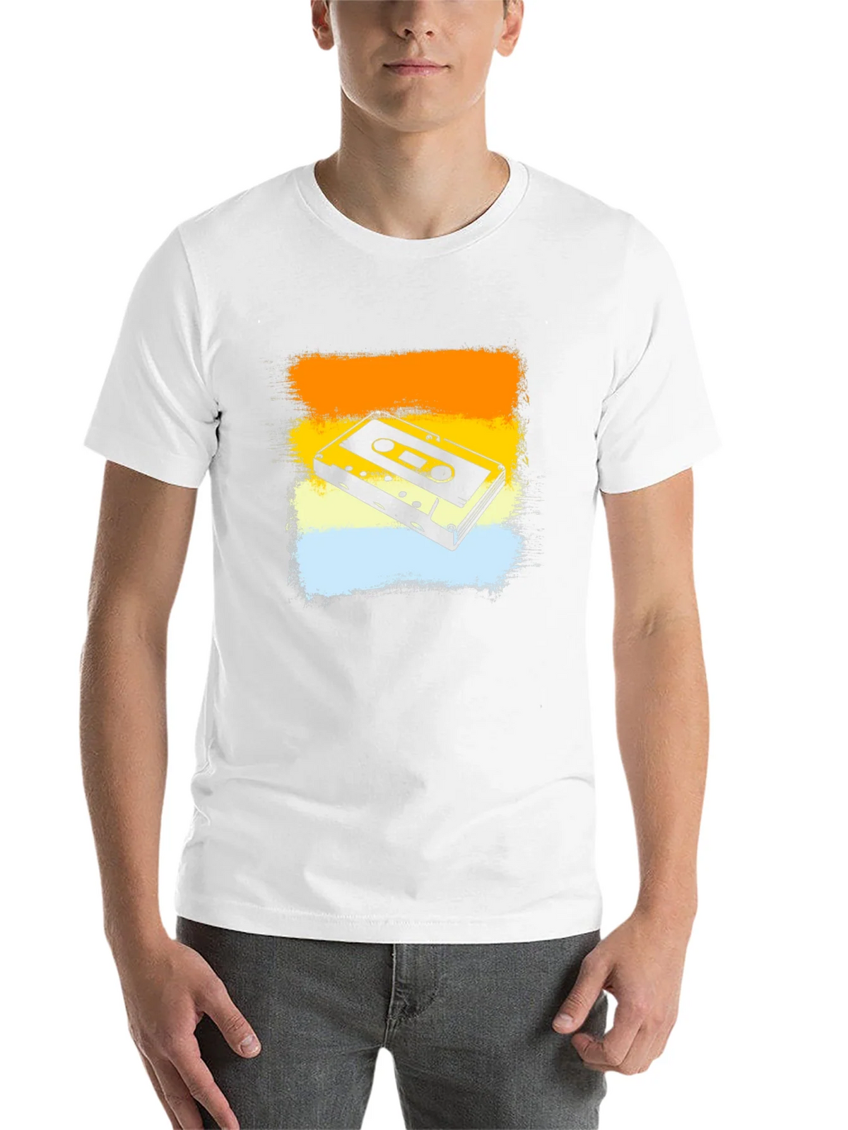Retro Cassette Tape Graphic Tee - Vintage Style Black product image 10