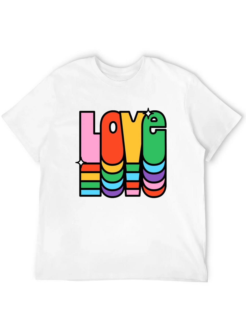 Rainbow LOVE Graphic Tee product image 11