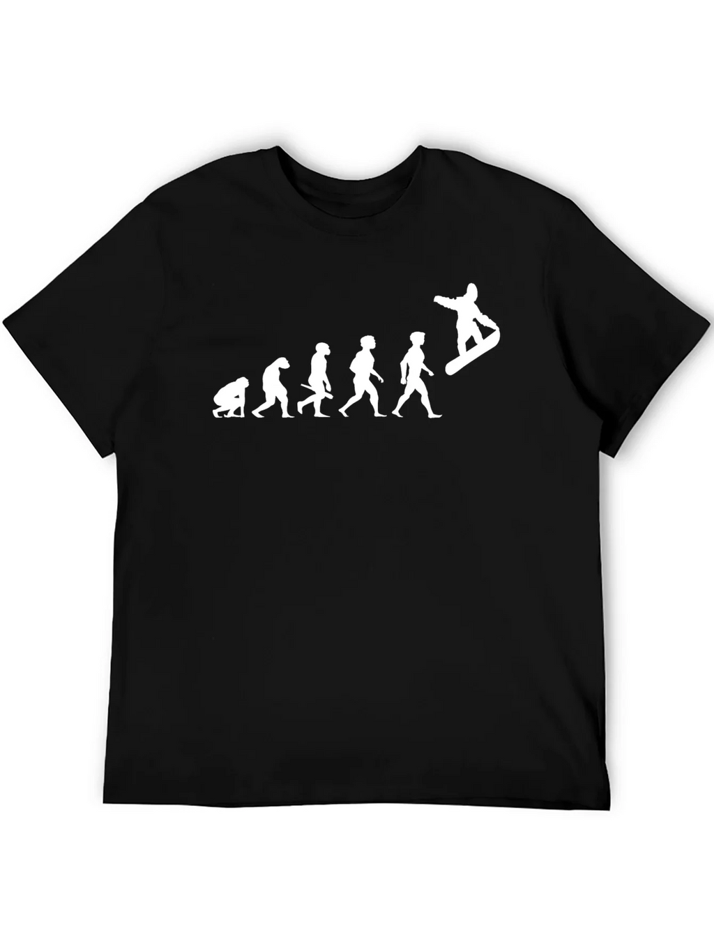 Evolution of Snowboarding Black T-Shirt product image 5