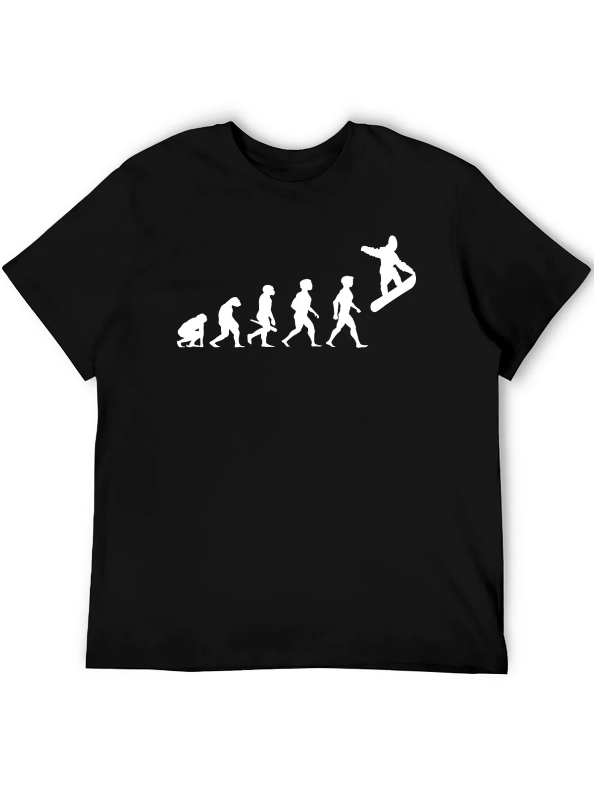 Evolution of Snowboarding Black T-Shirt product image 5