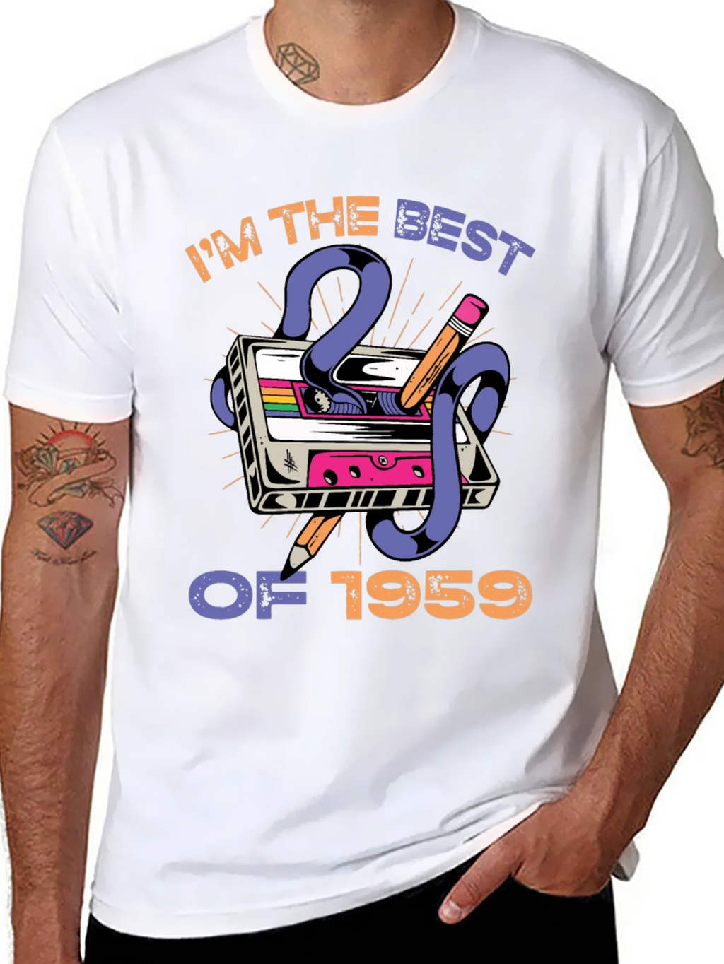 Best of 1959 Cassette Tape Graphic T-Shirt product image 7